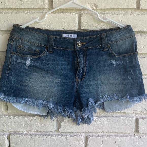 JustUSA Denim Jeans Distressed LIKE NEW Very comfortable. Some stretch - Picture 2 of 8